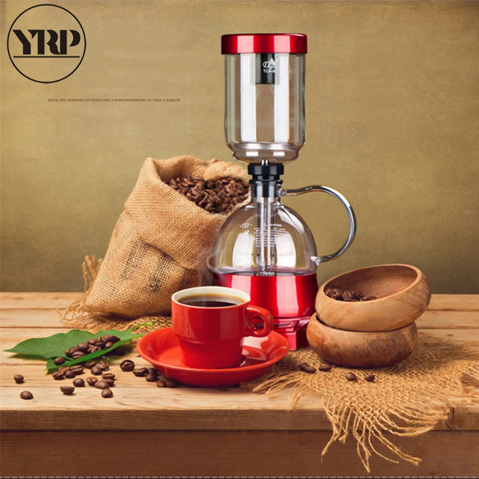 YRP Электрический сифон для кофе термостойкий стеклянный с сенсорным экраном