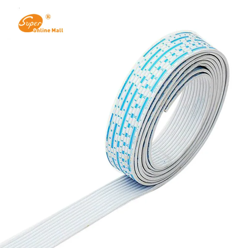 26 AWG UL 2468 ПВХ 7/0.16TS плоская ленточная проволока с красно белым цветом диаметром 1 3
