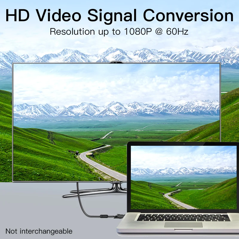Vention DVI к VGA Кабель-адаптер высокое разрешение DVI-I 24 + 5 штекер Мужской адаптер