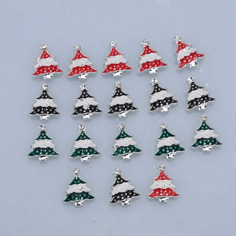 Новый цвет новогодняя елка памятные медальоны Стеклянные Плавающие Подвески