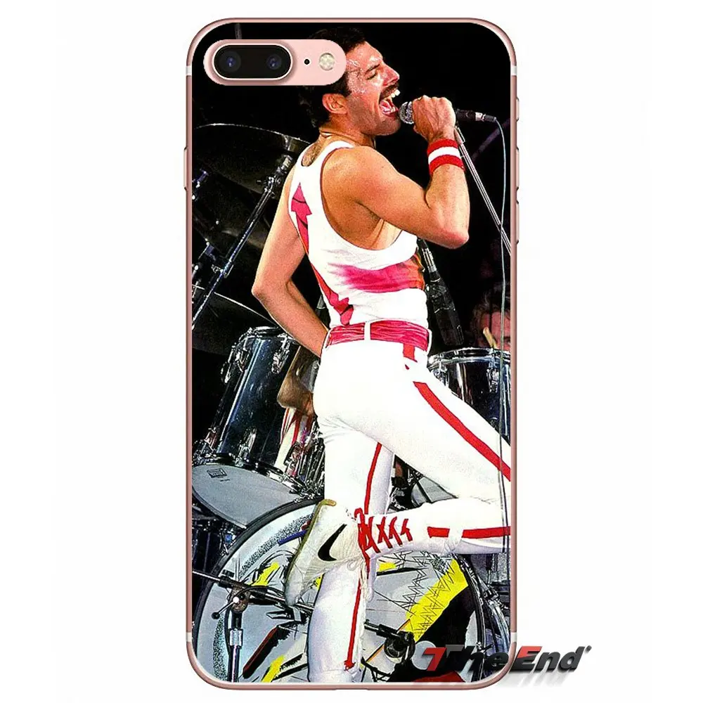 Фредди Меркури Queen band Силиконовый чехол для телефона Чехлы Apple IPhone X 4 4S 5 5S SE 5C 6 6s 7 8