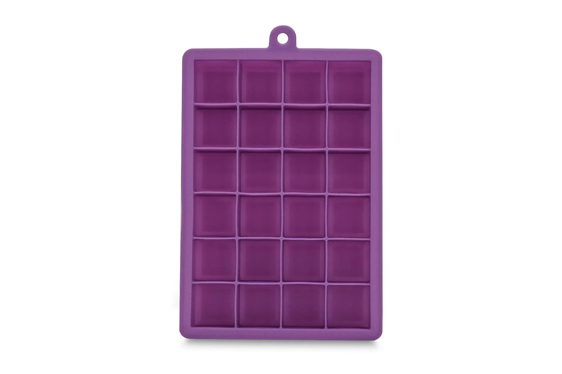 PURPLE 24 Сетки лотки с формами для кубиков льда DIY десерт Коктейльная форма квадратной формы сока фруктовый лед плесень бар аксессуары - Цвет: PURPLE