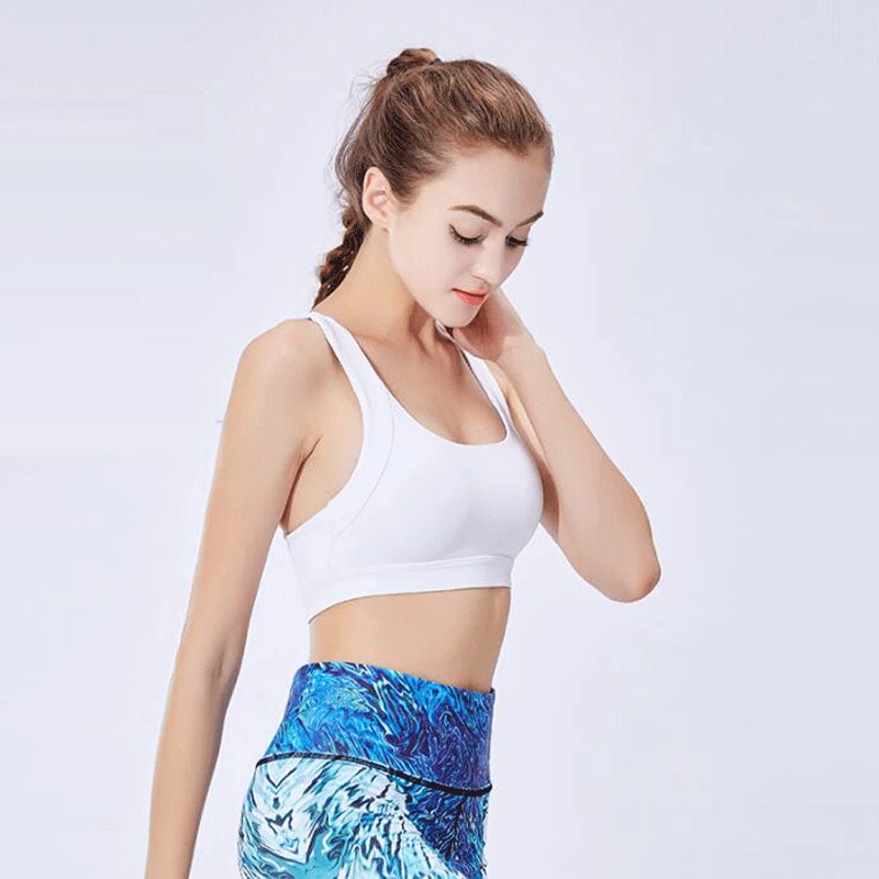 

2019 New Women Sport Bra Sexy Hollow Out Beauty Back High Impact Sports Bra Workout Yoga Bra Tops Gym Fitness Running Brassiere