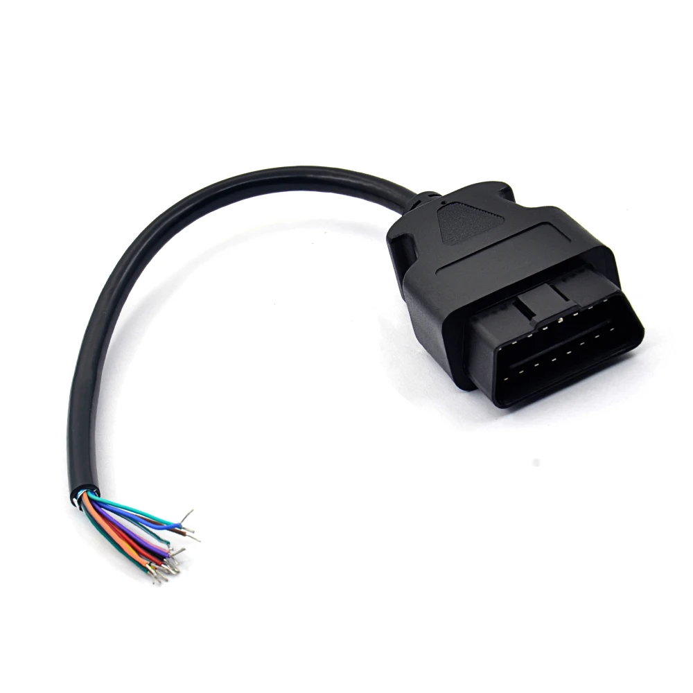 Кабель удлинитель OBD2 16 контактный Штекерный разъем для ELM327 адаптер OBD кабель OBDII
