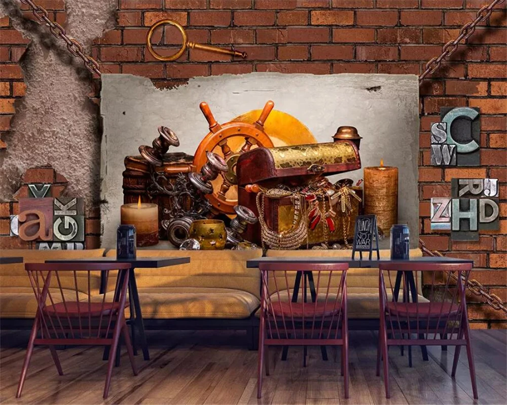 Beibehang пользовательские обои 3d фото фрески камера богатство сокровища гостиной