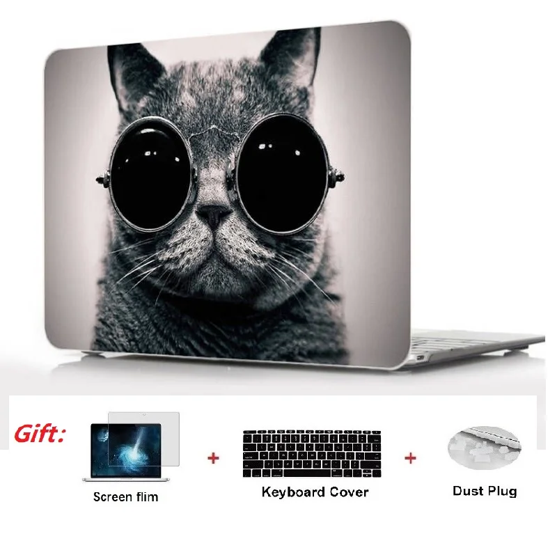 Чехол для ноутбука чехол клавиатуры + пленка экрана пылезащитный Apple Macbook Air Pro Retina