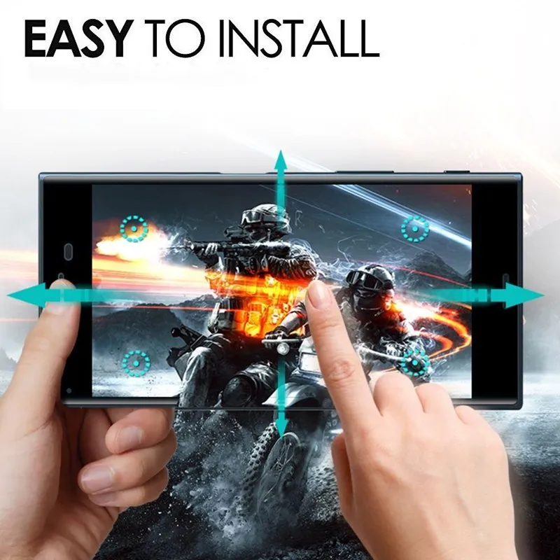 3D изогнутые для sony Xperia XA XA1 ультра XA2 плюс закаленное Стекло X Premium XZ XZ1 компактный XZ2