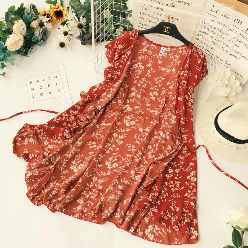 Женские платья с V-образным вырезом милые элегантные высокой талией и коротким