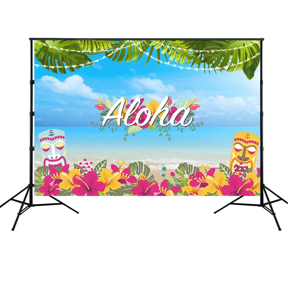 HUAYI летний фон для вечерние Aloha Luau декор вечеринки в честь Дня Рождения