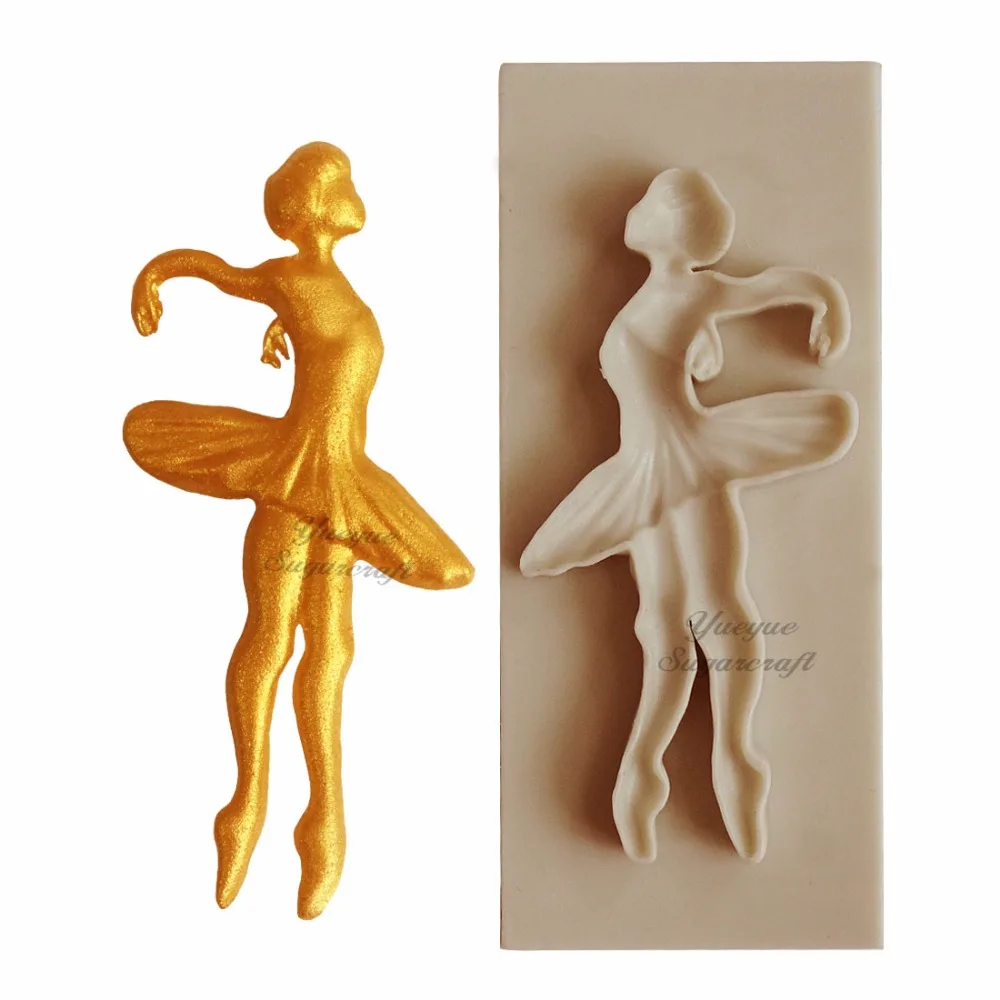 Yueyue Sugarcraft DIY силиконовая форма для танцев помадки инструменты украшения тортов