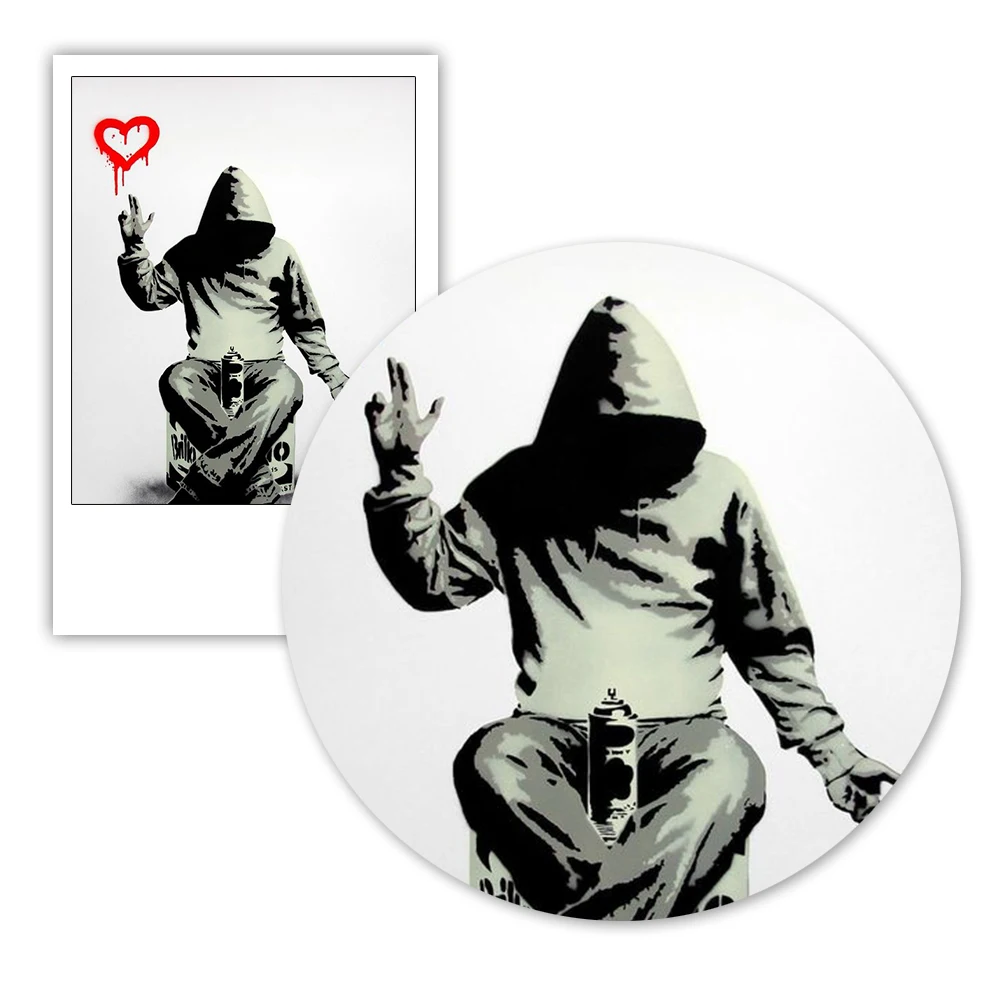 Banksy Street граффити для печати живопись мальчик Любовь Деньги настенные художественные плакаты и принты настенные картины для спальни