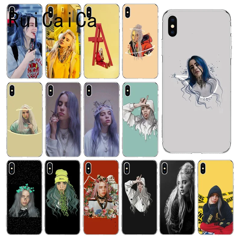 RuiCaiCa Billie Eilish Khalid TPU Мягкий резиновый чехол для телефона iPhone X XS MAX 6 6S 7 7plus 8 8Plus 5 5S XR 10