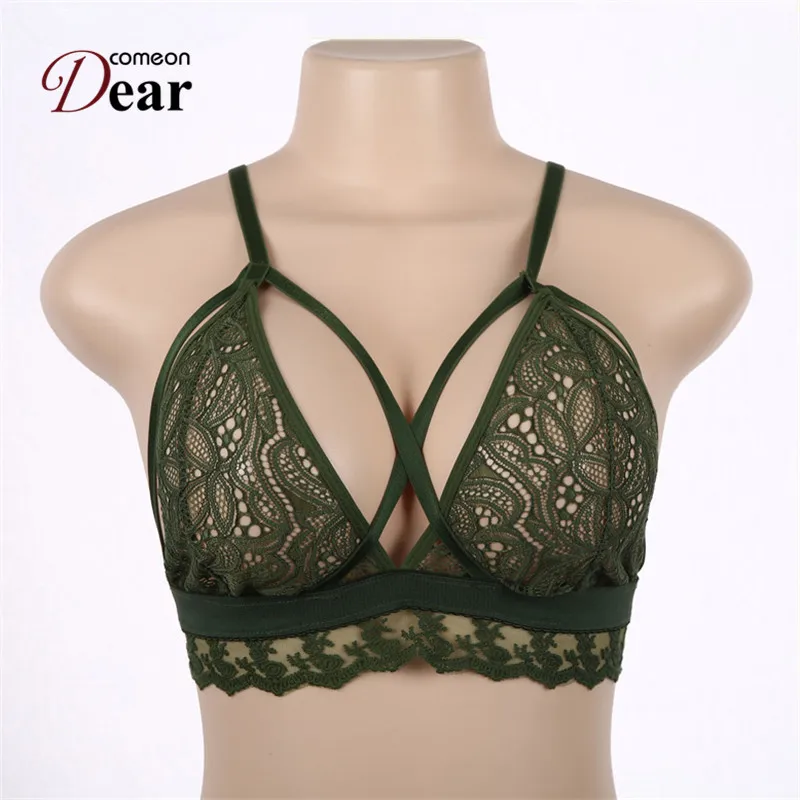Comeondear бюстгальтер на бретельках RK80462 сексуальный кружевной Бюстье прозрачное
