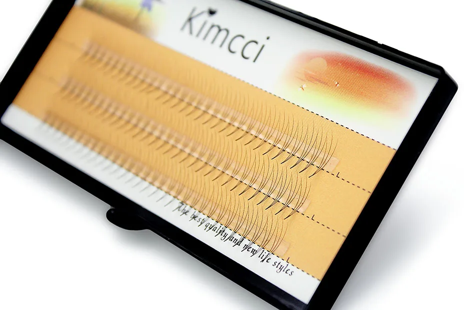 Kimcci 120 шт предварительно натянутые индивидуальные Объемные Накладные ресницы для наращивания, накладные ресницы 0.07C, накладные ресницы из искусственной норки