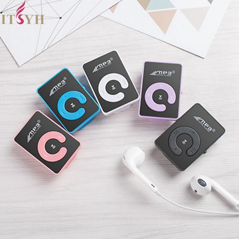 ITSYH зеркало Портативный MP3 player мини клип плеер Спорт mp3 walkman lettore TW 539|MP3-плееры| |