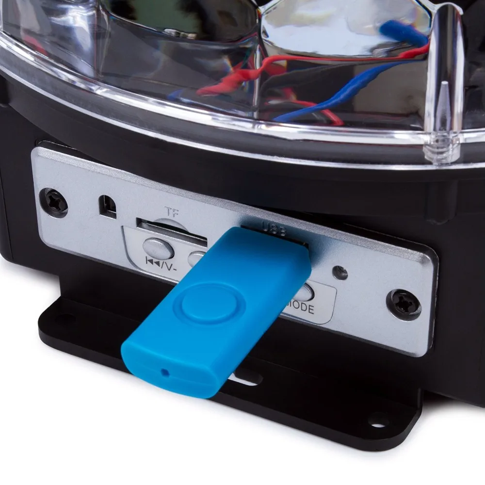Светодиодный Bluetooth MP3 Хрустальный волшебный вращающийся шар с дистанционным