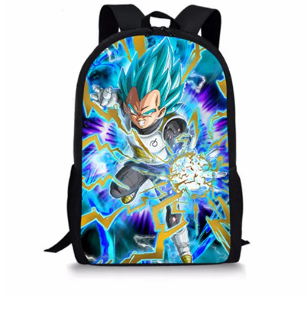 Nopersonality мультфильм аниме Dragon Ball Z Рюкзак Набор для мальчиков крутые дети Saiyan солнце Гоку Вегета рюкзак Детская школьная сумка - Цвет: H3540C