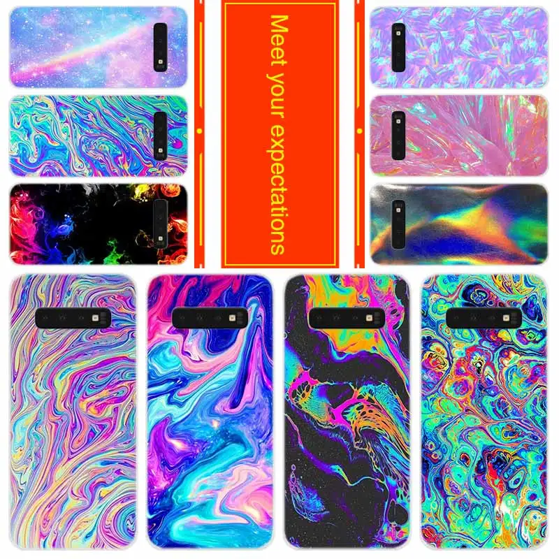 Мягкий чехол для Samsung Galaxy S30 S20 S11 S10 S9 S8 Plus S7 Edge S10e Uitra Радужный переливающийся