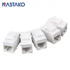 5 шт.лот Cat6 Keystone Jack RJ45 коннектор keystone Cat6 RJ45 Удлинительный соединитель Lan сетевой RJ45 Соединительный разъем адаптера