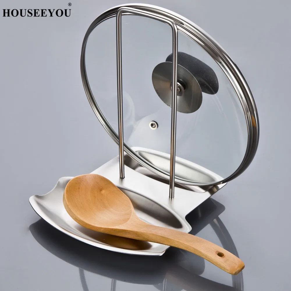 HOUSEEYOU уникальный дизайн стеллаж для кастрюль из нержавеющей стали крышки