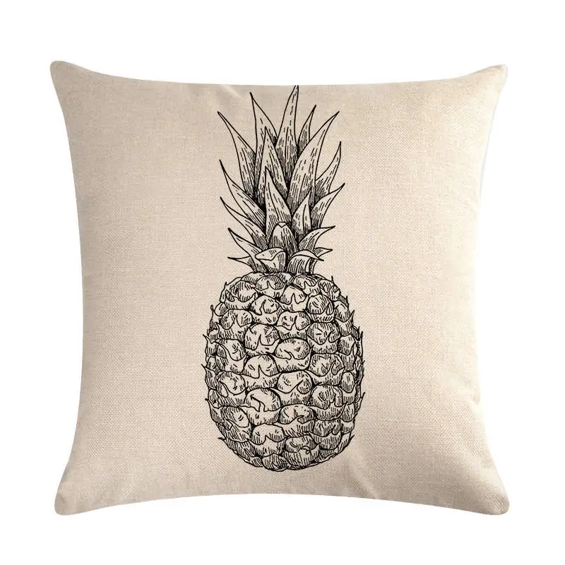 Подушка с изображением ананаса креативный чехол для подушки фруктами автокресло