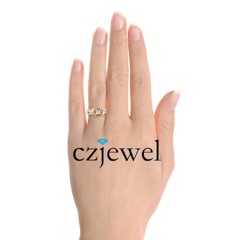 Блестящее розовое и Белое Золото Заполненные кольцо|gold filled rings|ring ringring gold |