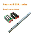 Бесплатная доставка линейная направляющая ЧПУ 15 мм линейные направляющие EGR15-Любая длина 2 шт. + 4 шт. линейный подшипниковый блок EGH15CAEGW15CA