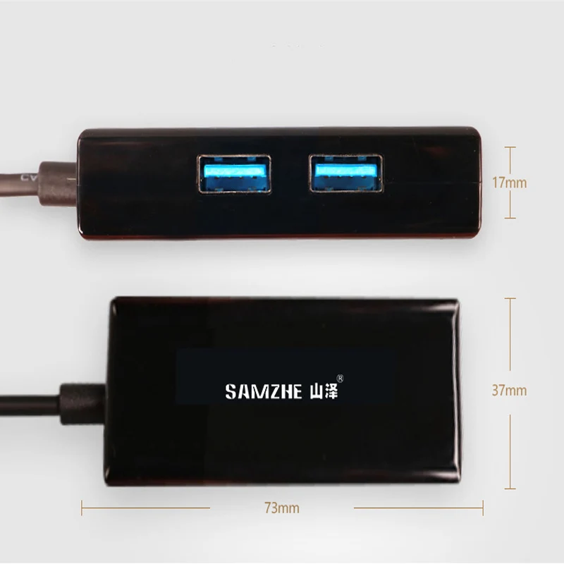 Адаптер SAMZHE Type C в RJ45 + USB 3 0 для Macbook и компьютера|Адаптеры Type-C| |