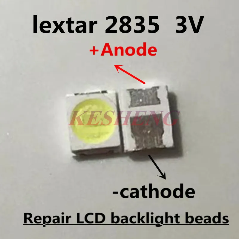 Светодиодный экран LEXTAR 2835 3528 1210 50 шт./Оригинал 3 В 1 2 Вт SMD для ремонта телевизора с