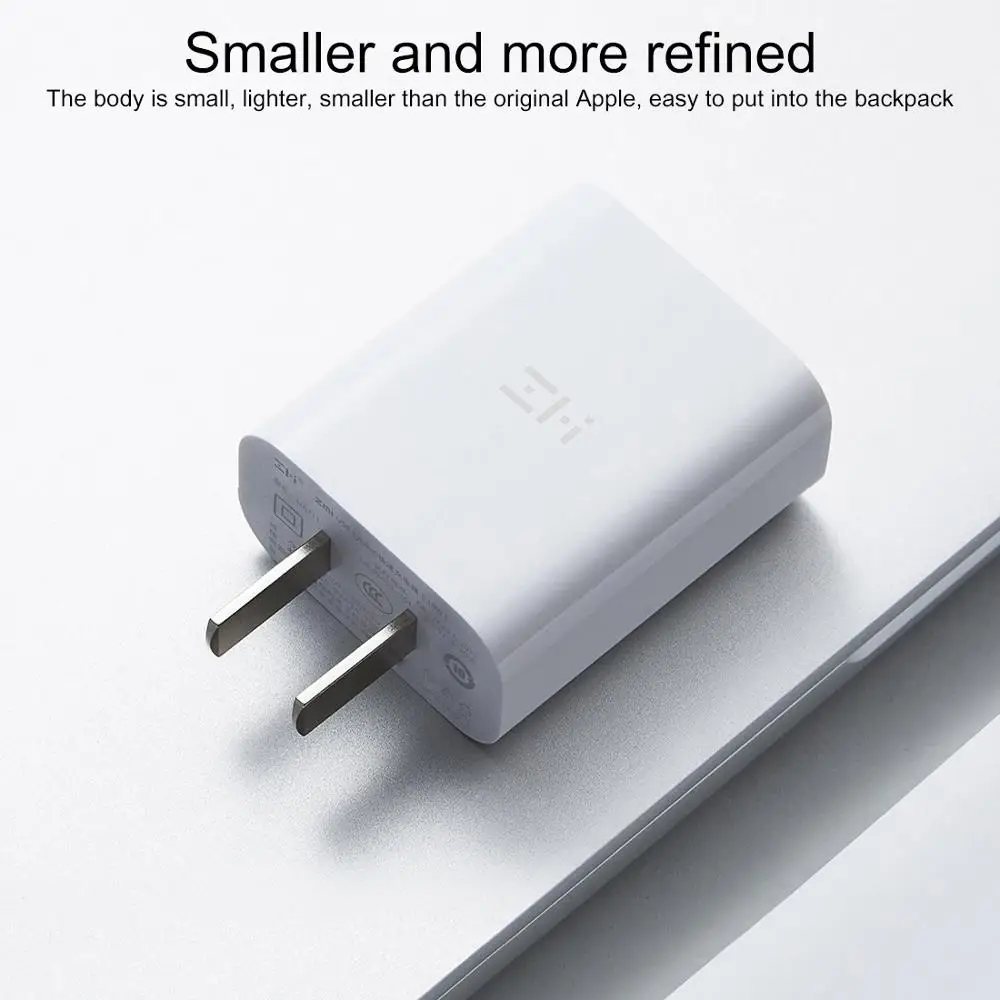 Оригинальное зарядное устройство Xiaomi ZMI 18W с адаптером питания Type-C/USB-C на 8