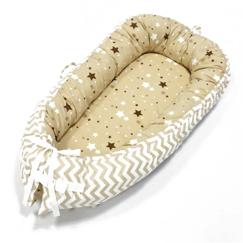 BabyNest-C16 80*50 см детское гнездо кровать портативная кроватка дорожная кровать Младенческая Детская Хлопковая Колыбель для новорожденного Детская кровать люлька бампер - Цвет: BabyNest-C16