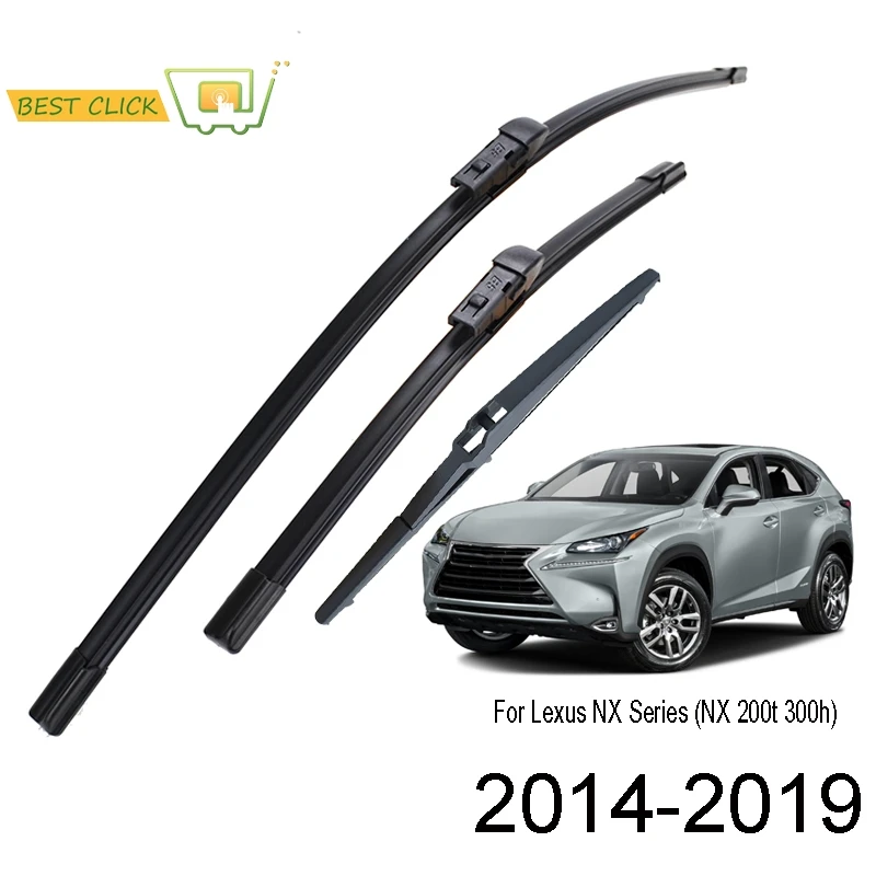 

Щетки стеклоочистителя Misima для Lexus NX Series NX200 NX200t NX300h 2015 2016 2017 2018 2019, передние и задние Стеклоочистители