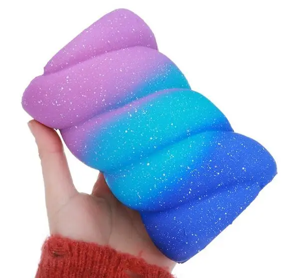 Мягкая игрушка в виде зефира Jumbo Squishy Радужная каваи мягкая хлопковая конфетная