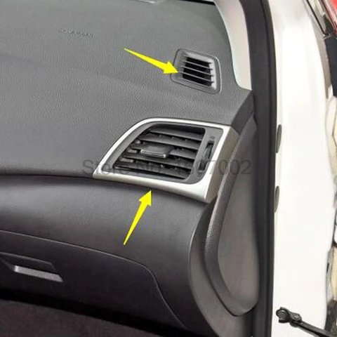 Хромированная Накладка для салона автомобиля Nissan Sylphy/Sentra 2016, кондиционеры, вентиляционные отверстия A/C, накладка на выпуск