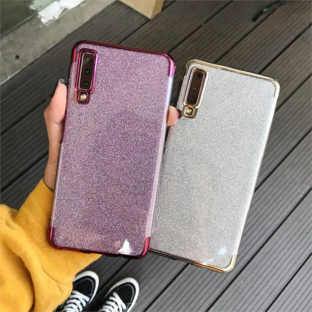 For Samsung Galaxy M30 M10 M20 A10 A30 A50 A70 Cover Soft TPU Silicone Glitter Case A6 A7 A8 A9 2018 J4 J6 J7 Prime |