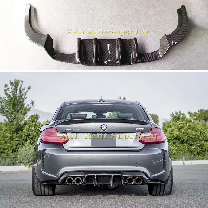 V стиль Высокое качество углеродного волокна автомобильный диффузор губа на