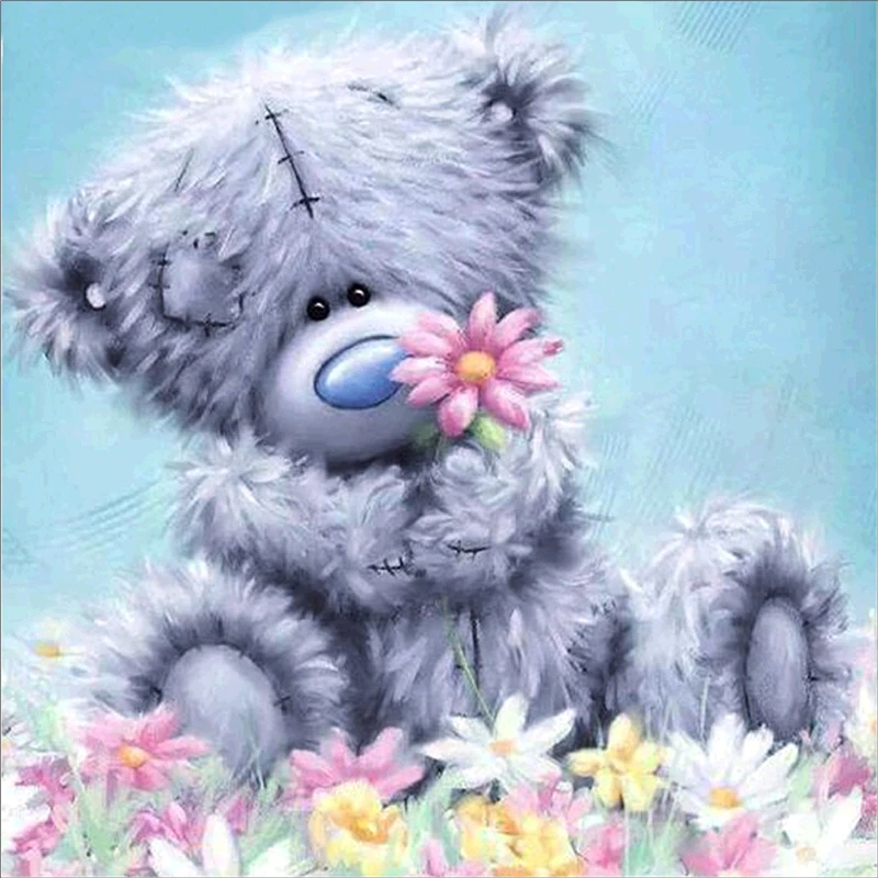 lovely bear diamond painting cross stitch embroidery decorations kids gifts home decor mural art diy mosaic wedding gift |