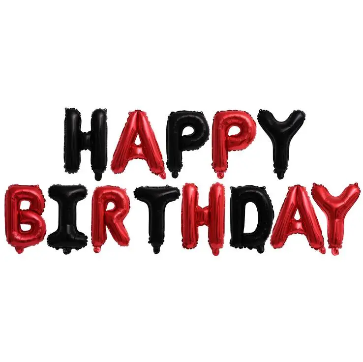 Воздушные шары из фольги в виде букв Happy Birthday day 16 дюймов | Дом и сад
