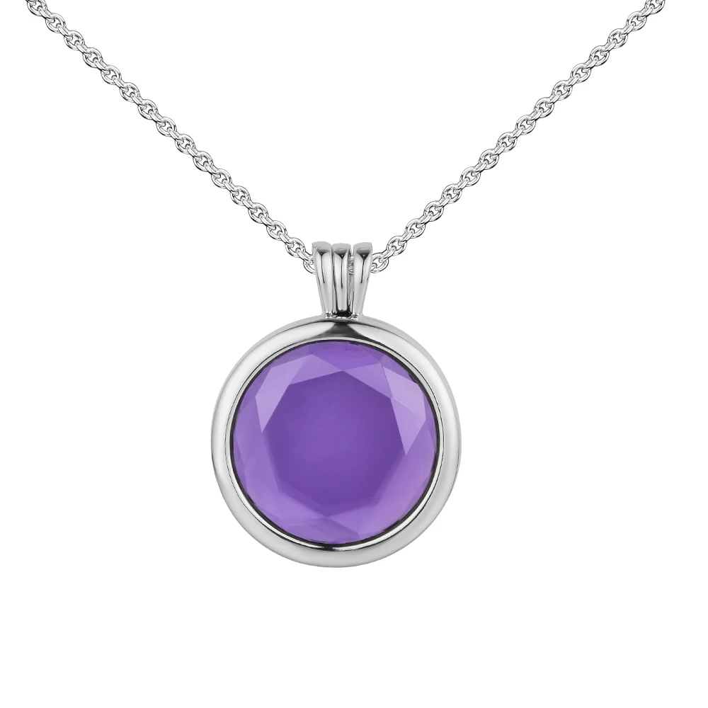Genuine 925 Sterling Silver Chain Necklace Faceted Locket Pendants Necklaces for Women DIY Fits Petite Charms Jewelry pulseras | Украшения