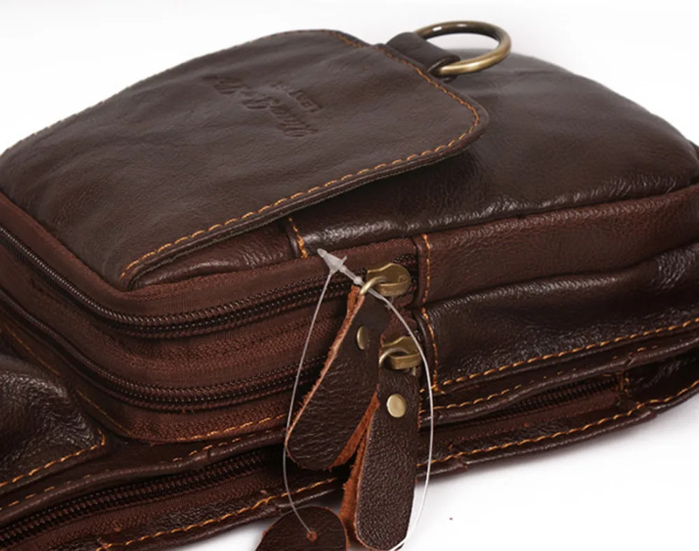 Новинка мужская сумка мессенджер из натуральной воловьей кожи через плечо