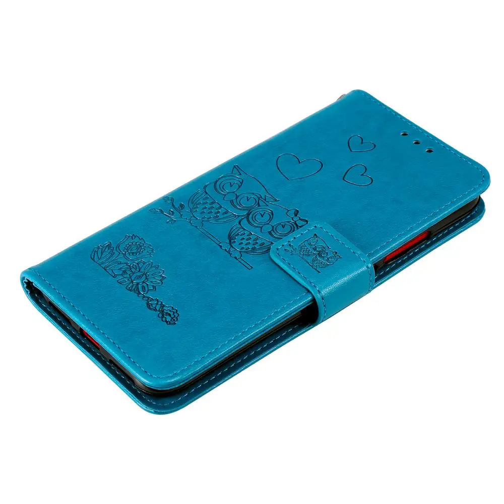 Кожаный чехол с откидной крышкой и объемной совой для Xiaomi Redmi Note 7 5 Pro чехлы + K20 7A MI