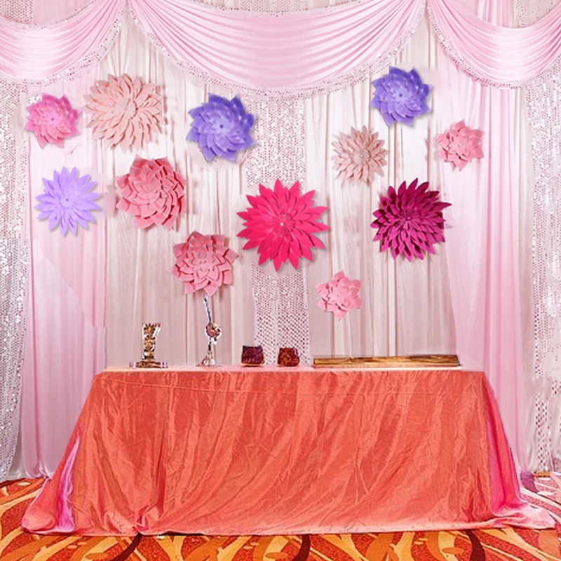 3D бумажный декоративный фон с искусственными цветами 8 дюймов|wall sticker|3d paper flowersdiy 3d