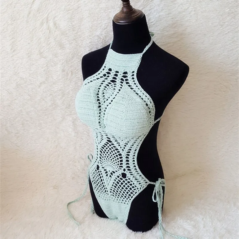 Женский слитный купальник ручной работы чистый цвет развивающий свою