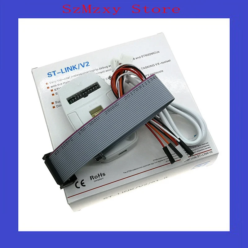 1 шт. ST LINK/V2 отладчик/программатор для STM8 и STM32 подключение JTAG/SWD|Соединители| |