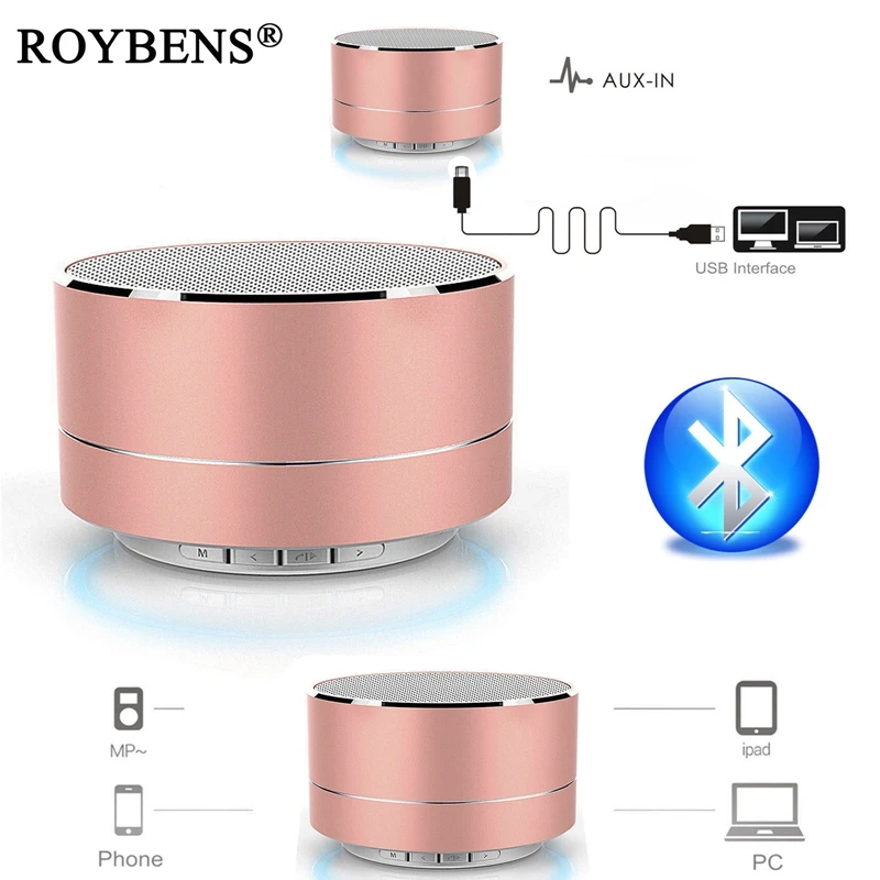 Беспроводной mini usb Динамик стерео mp3 плеер Портативный A10 синий зуб сабвуфер s для