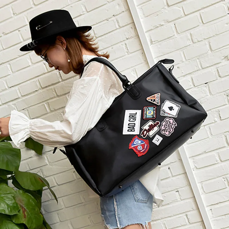 Для женщин Дорожные сумки Йога спортивная сумка для Фитнес Сумки Tote плеча нейлон