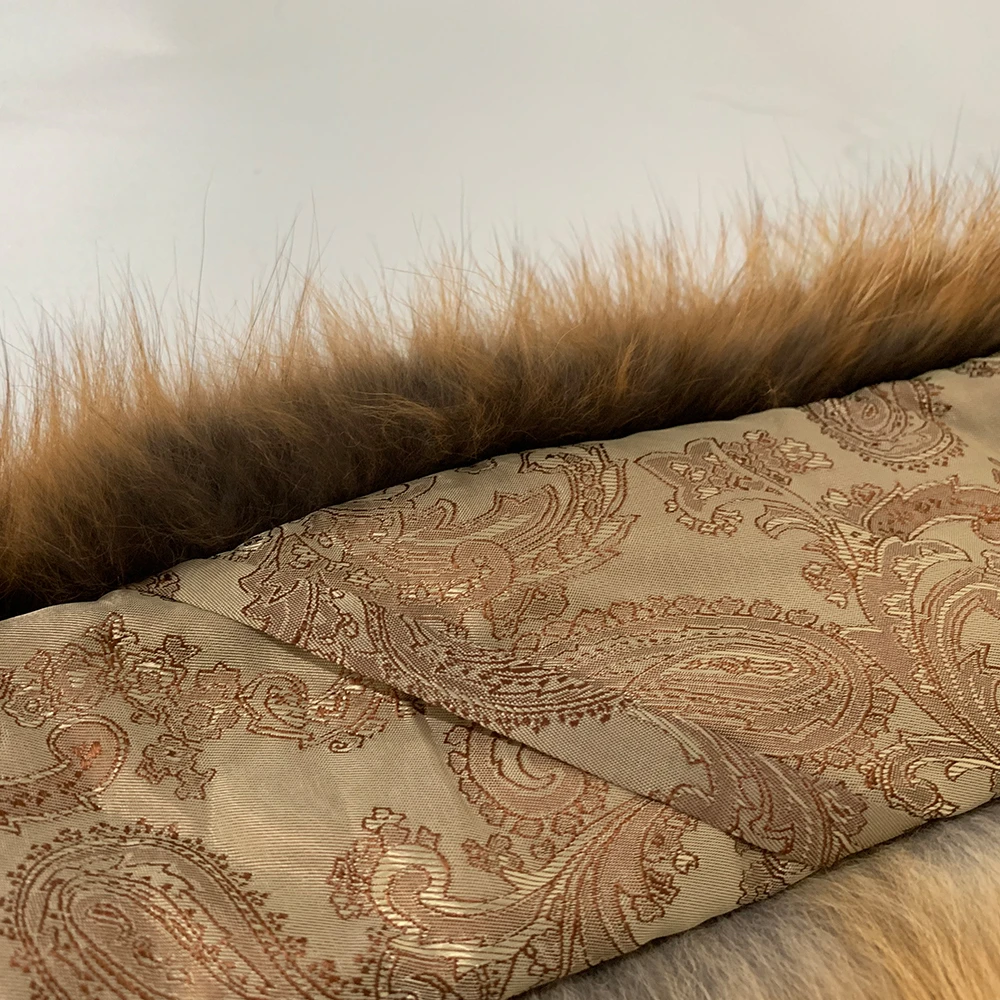 

FURSARCAR Luxury Women's Real Red Fox Fur Scarf New Fashion Long Winter Fox Fur Scarfs For Women Solid Color Scarves