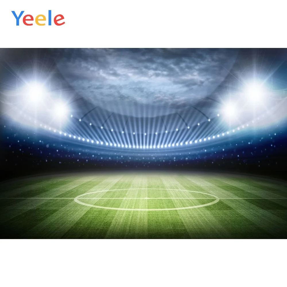 Спортивные фоны Yeele для фотосъемки свет футбол футбольный матч поле фотосессия