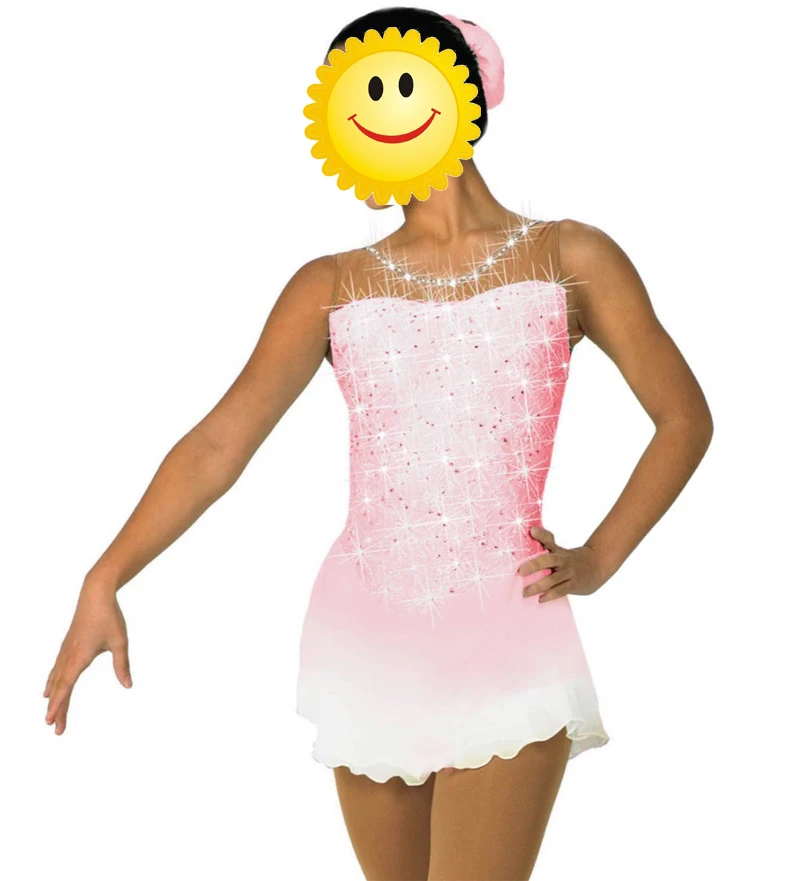 

Customization Ice Figure Skating Dress Active Vogue New Brand Black and Red Competition Figure Skating Dresses Custom S114