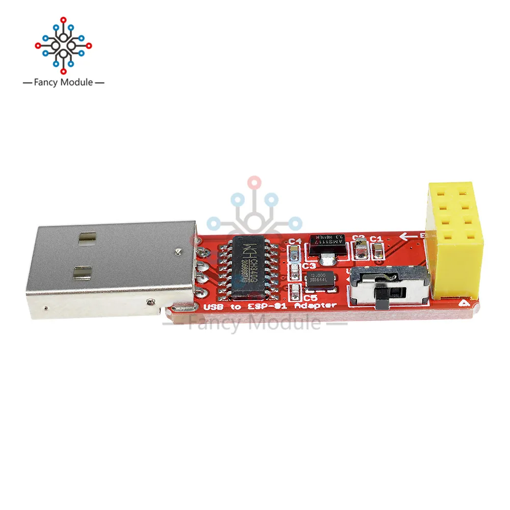CH340 USB к ESP8266 серийный ESP-01 ESP-01S адаптер беспроводной Wi-Fi плата разработки ESP01 ESP01S программист адаптер модуль